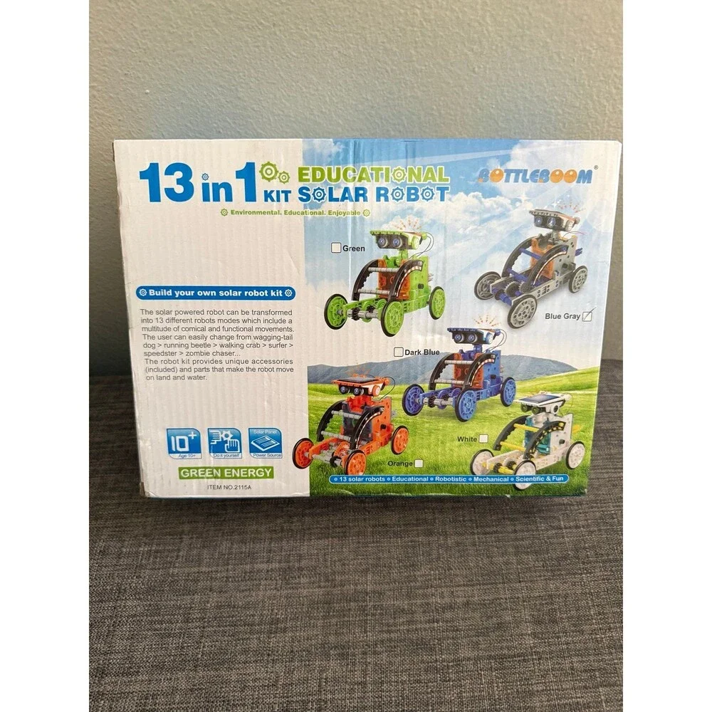 New 13 In 1 Educational Solar Robot Kit  Stem Toy